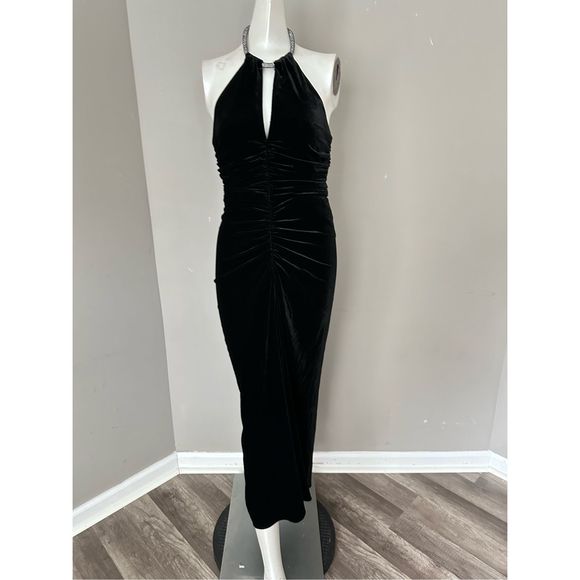 VERONICA BEARD Josette Embellished Velvet Midi Dress - Picture 5 of 10